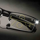 Прогрессивные очки для чтения, многофокальные фотохромные мужские женские мужские очки для дальнозоркости с защитой от сисветильник Tr90, гибкие очки + 150