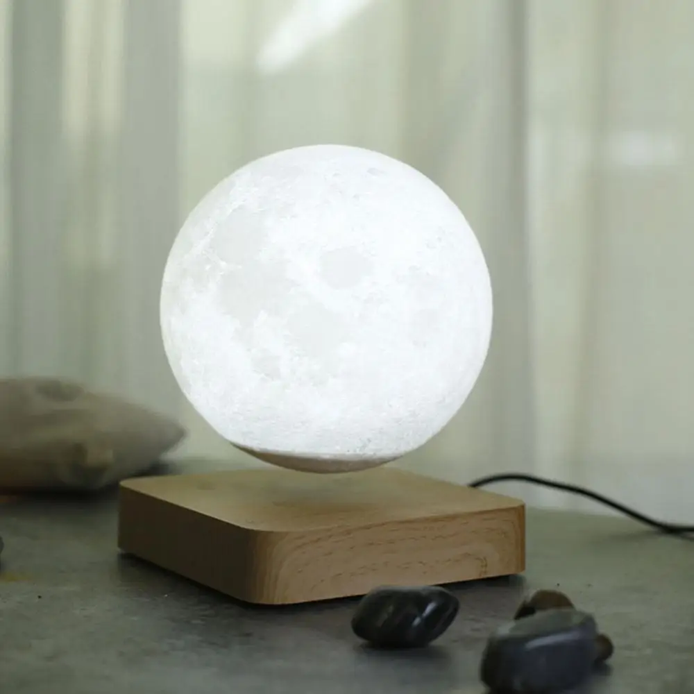 

Magnetic Suspension Moon Night Light Floating and Spinning in Air Freely Unique Gifts Home Decoration Holiday Lights Moon Lamp