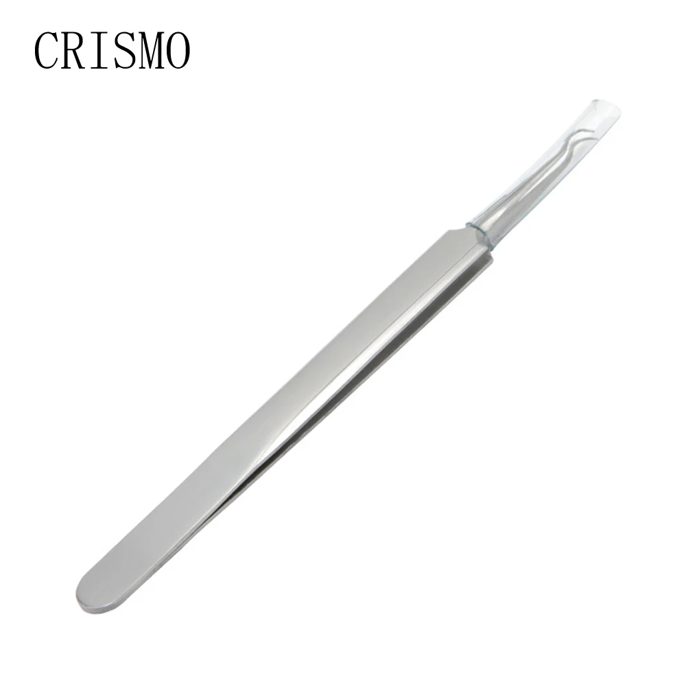 CRISMO нержавеющая сталь угри прыщи экстрактор иглы для удаления изогнутые зажим