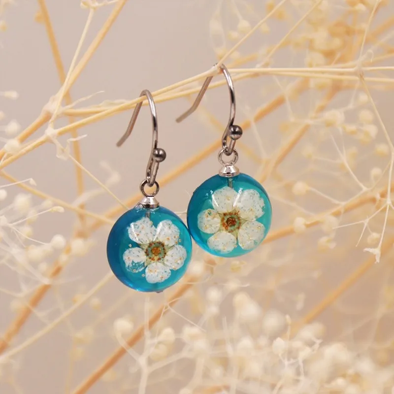 5 пар женские серьги в виде растений|Серьги-подвески| |