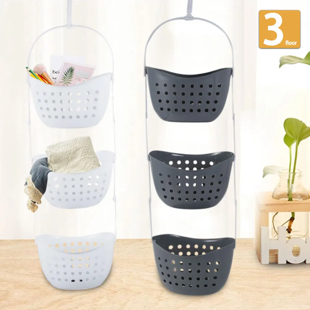 

Practical Safety Hanging Storage Basket Home Household Laundry Clothes Organizer Holder Large Capacity Rust-resistant Bag