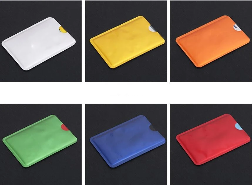 

4pcs Anti Scan RFID Sleeve Protector Credit ID Card Foil Holder Anti-Scan Card Sleeve