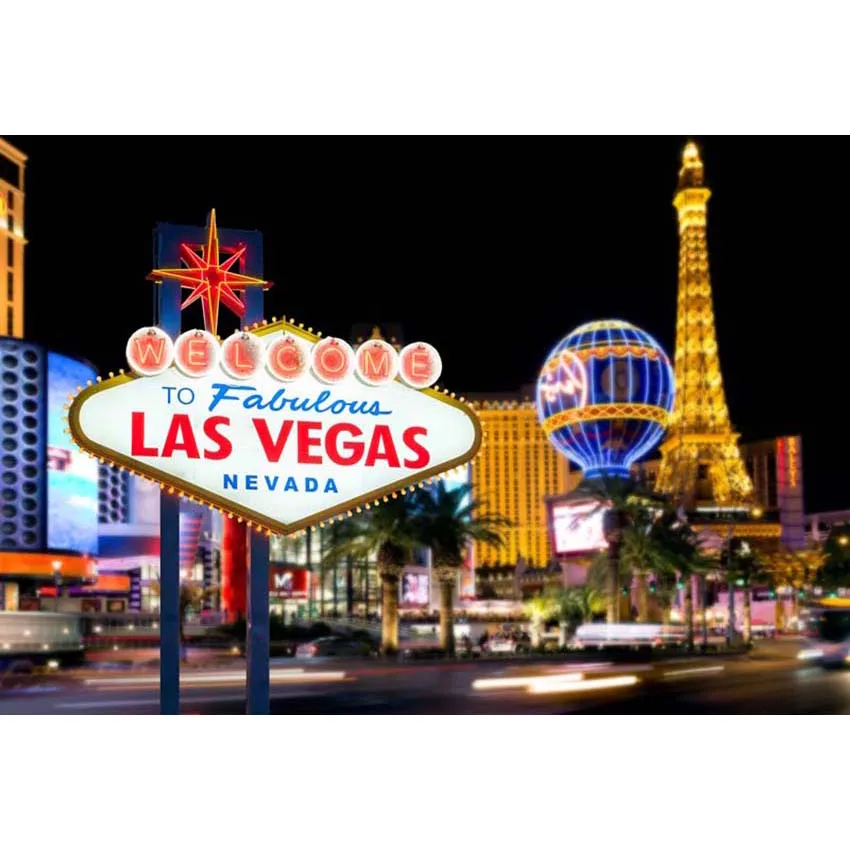 7x5FT Добро пожаловать в сказочный неоновый знак Лас-Вегасе полоса дорога Золотая