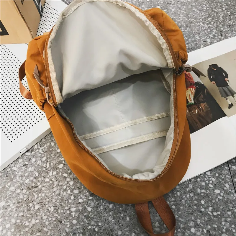 

DCIMOR High Quality Waterproof Nylon Backpack Female Pure Colour Schoolbag Women Backpack Leisure Travel Backpack Book Mochila
