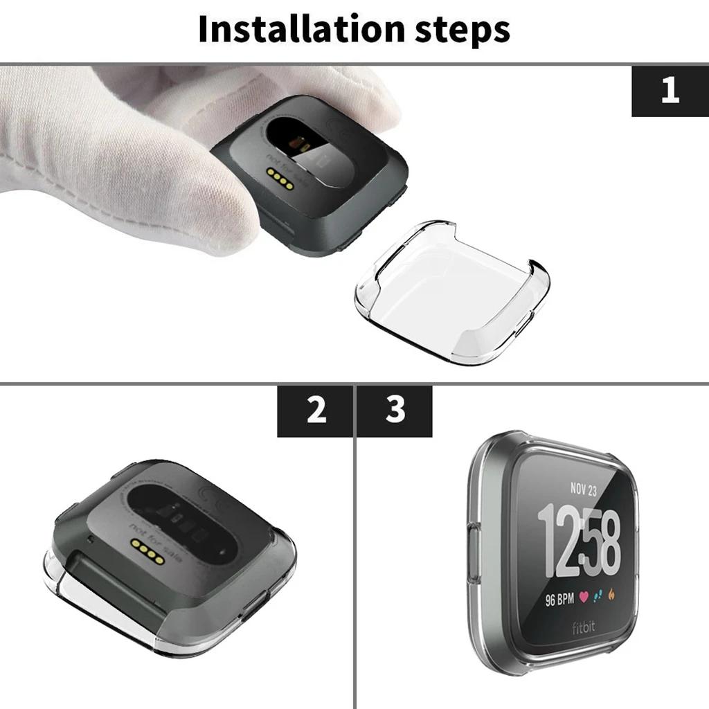 Защитный чехол из ТПУ защитный для Fitbit часы Versa аксессуары смарт часов|Бамперы| |
