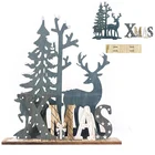 Новый год 2022 деревянный олень рождественские украшения для дома сращивающийся олень рождественские украшения подарок для детей Рождество 2021 Рождество поделки