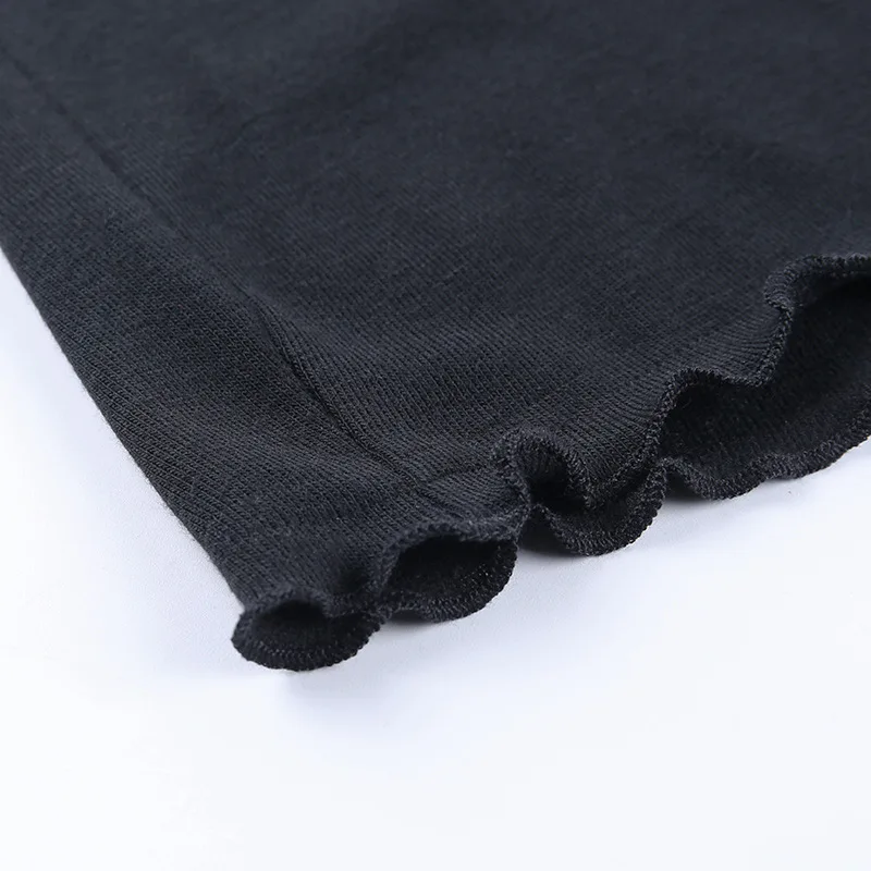 

Sexy New 2020 Spring Summer Solid Spaghetti Strap Ruffles Mini Dress Women Lace Up Hollow Out Sleeveless Party Streetwear