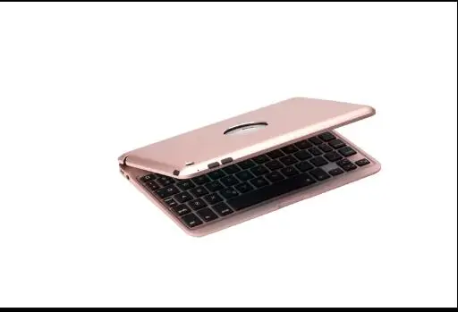 Металлический чехол с откидной крышкой Беспроводная Bluetooth клавиатура для Apple Ipad
