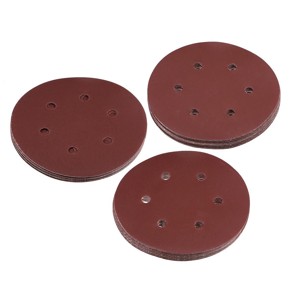 

uxcell 30pcs 6 Inch 6 Hole Hook and Loop Sanding Discs Set 400/600/800 Grit Aluminum Oxide Sandpaper