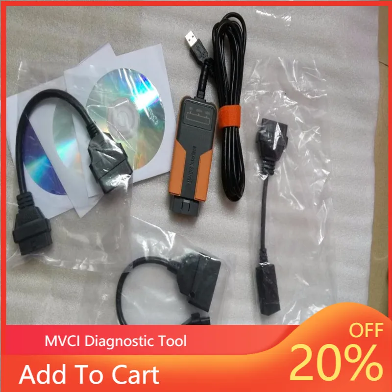 

2021 For Honda Diagnostic Tool Mvci V10.10.028 for Toyota For Honda For Volvo 3 In 1 Usb M-VCI Interface Cables Car Software