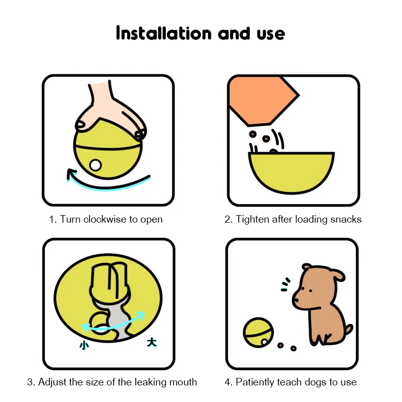 Собачий игрушечный мяч нетоксичный для коврик собак кошек собачий питатель