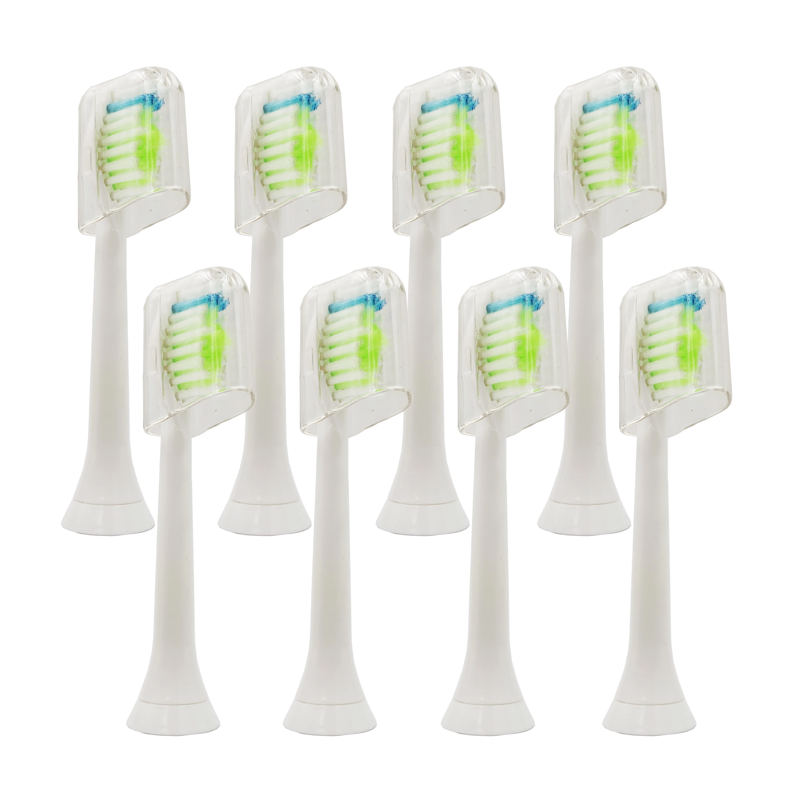 8 шт./лот головки зубных щеток с крышкой для PHILIPS Sonicare FlexCare Diamond Clean HX3110 HX3120 HX3130 HX3210