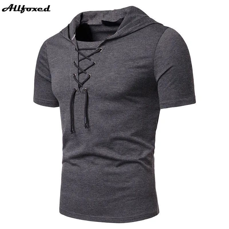 

2021 New Men's Sexy V Neck bandage t Shirt Male Casual Solid t shirt sexy hollow out White Black Short Sleeve Tshirt Tops S-2XL