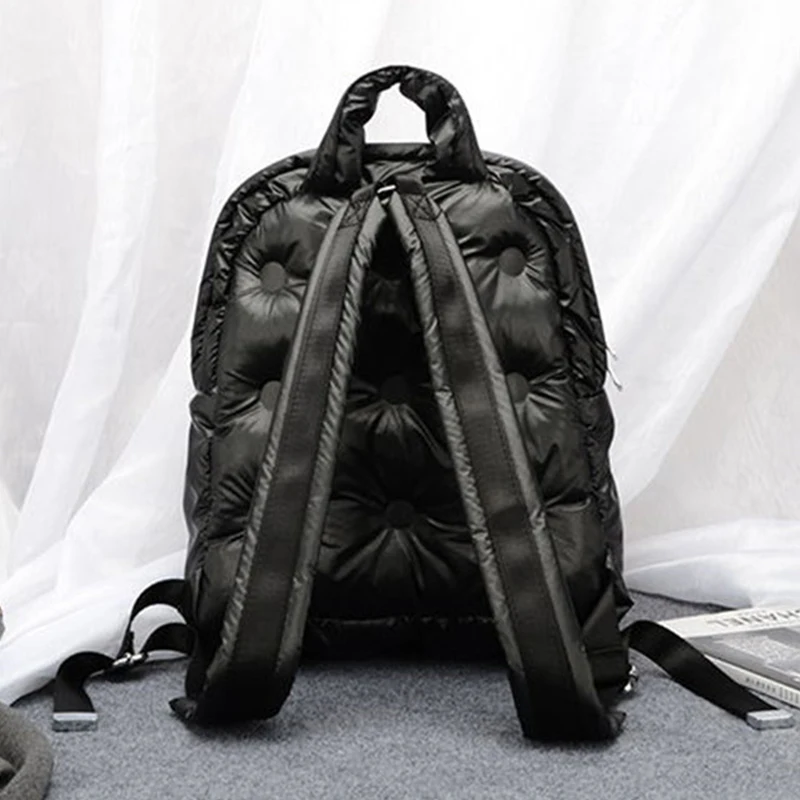 2022 new women winter space cotton computer backpack notebook unisex large capacity school bag waterproof business bagpack free global shipping