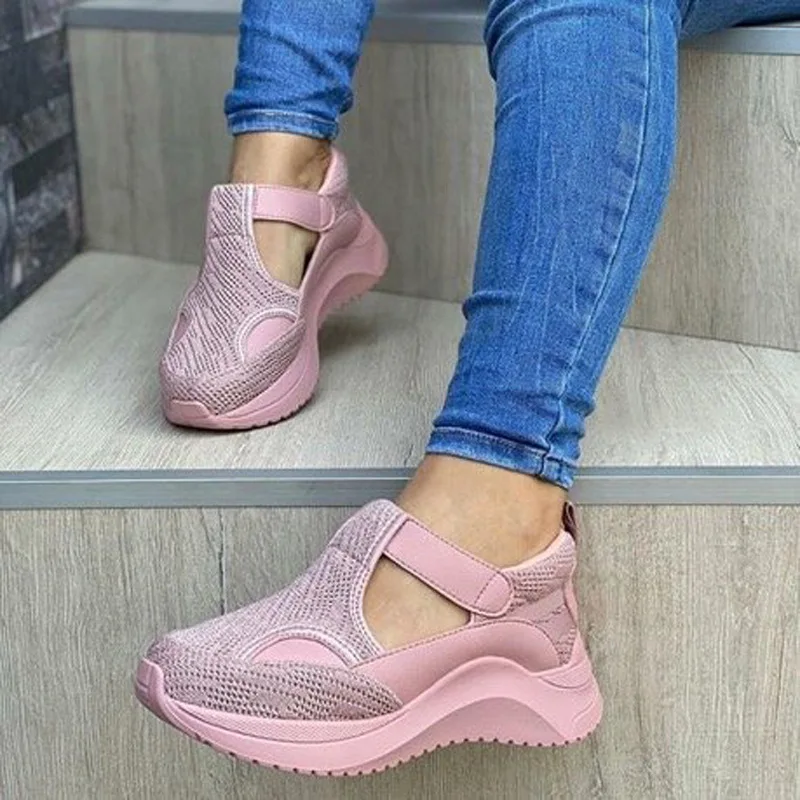 

2022New Woman Summer Sandals For Women Shoes Comfy Soft Women Sandals Retro Wedge Low Heels Shoes Thick Bottom Ladies Sandals