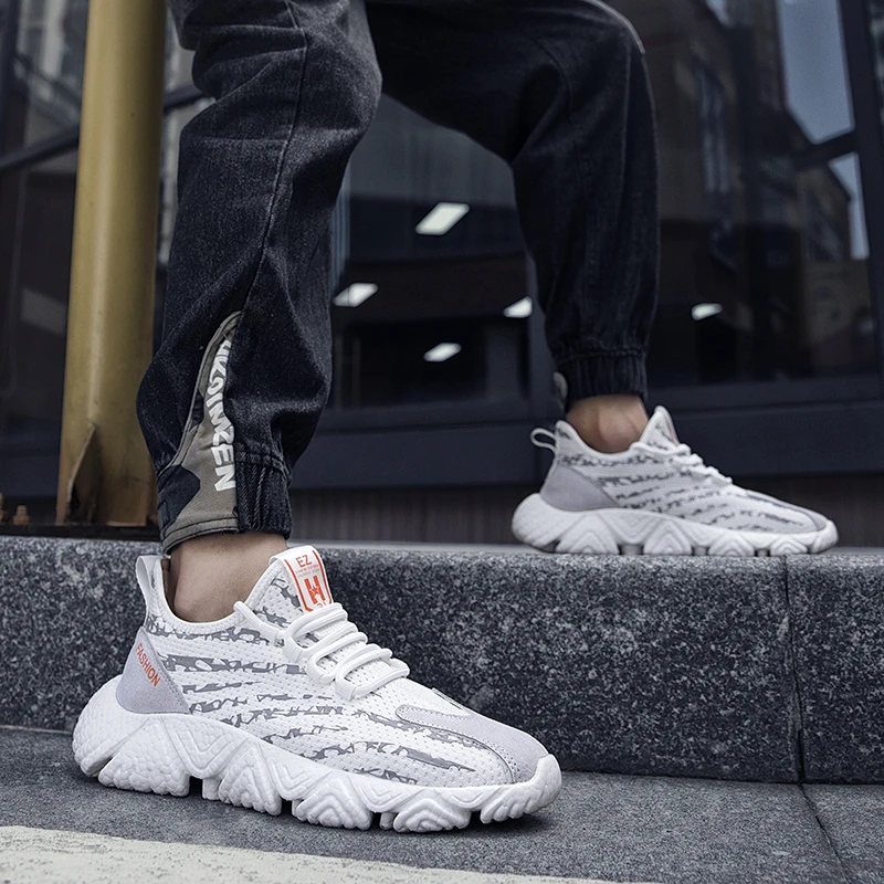 

Zapatos Transpirables Hombre Men's Breathable Sneakers Casual Shoes Men Running Work Shoes-for-men Sports 2020 New Mesh Man