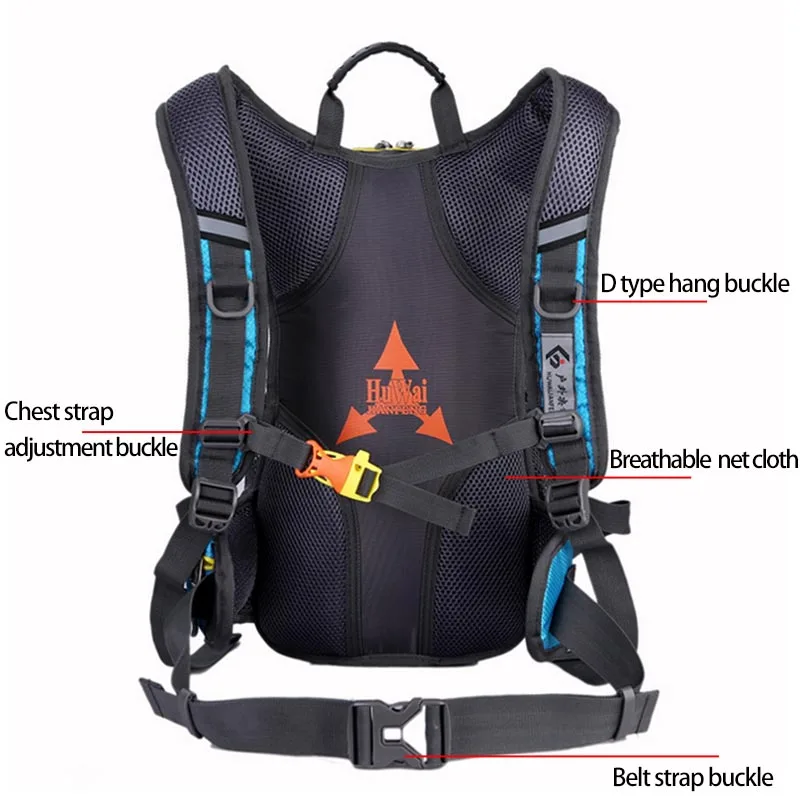 Сумка для велосипеда Сверхлегкий Водонепроницаемый спортивный рюкзак 15л