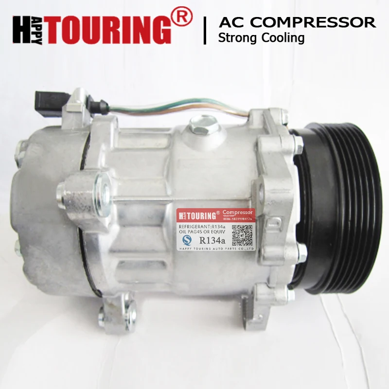 Компрессор переменного тока SD7V16 для Volkswagen Beetle Golf Jetta Audi TT 1J0820805 1J0820803A 1J0820803B 1J0820803L