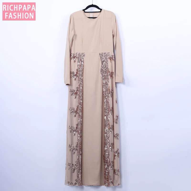 Мусульманское хиджаб с блестками и кисточками абайя Дубай женские кафтан