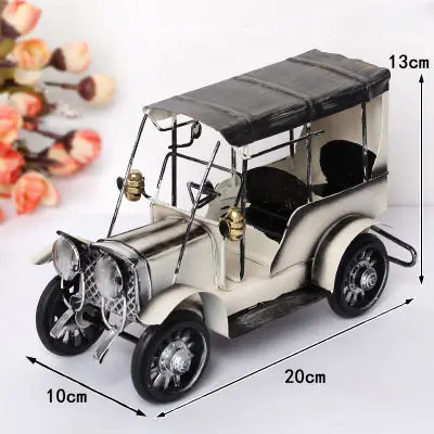 

Vintage car decoration living room old metal car model ornaments