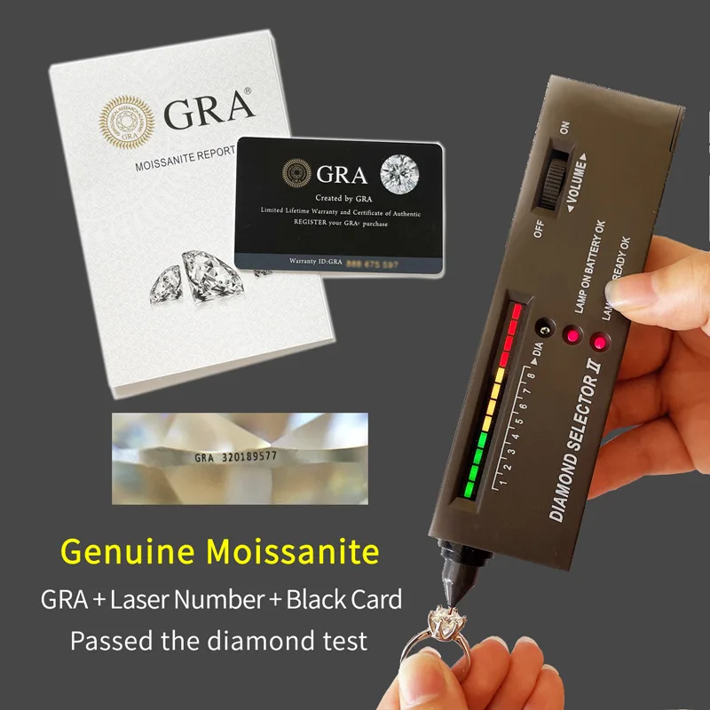 1-2CT сине-зеленое кольцо с муассанитом для женщин обручальные кольца бриллиантами