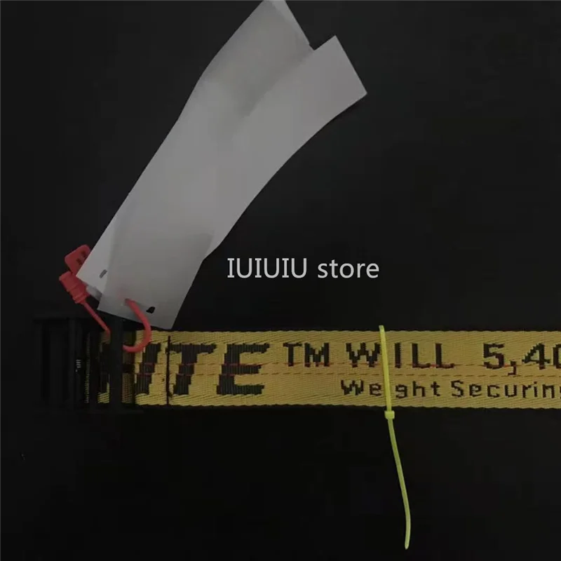 

2021 New Arrival Trend Belt Mens and Women Fashion Ow Yellow Casual Man Waistband Punk Rock Luxury Belt