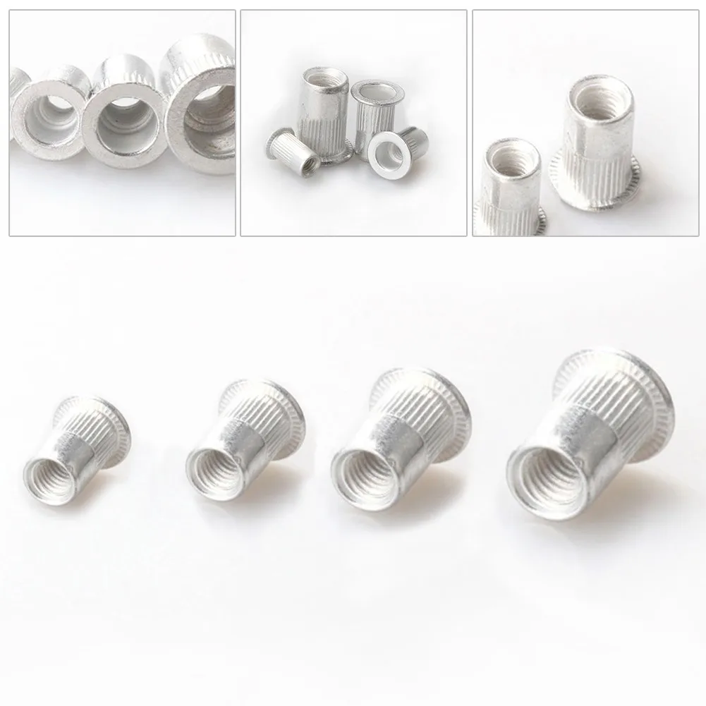 

200 Pieces 100 Pieces ALL Size M3 M4 M5 Aluminum Flat Round Head Round Nut Half Hollow Rivets Shank Rivet Aluminum Rivet Nut