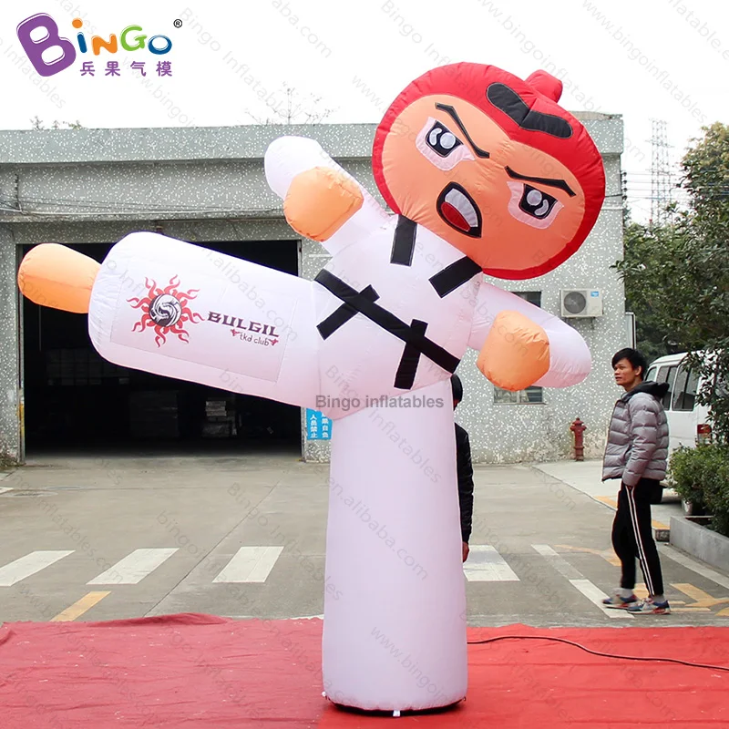 Персонализированные 3 метра высокие надувные тхэквондо спортсмены для