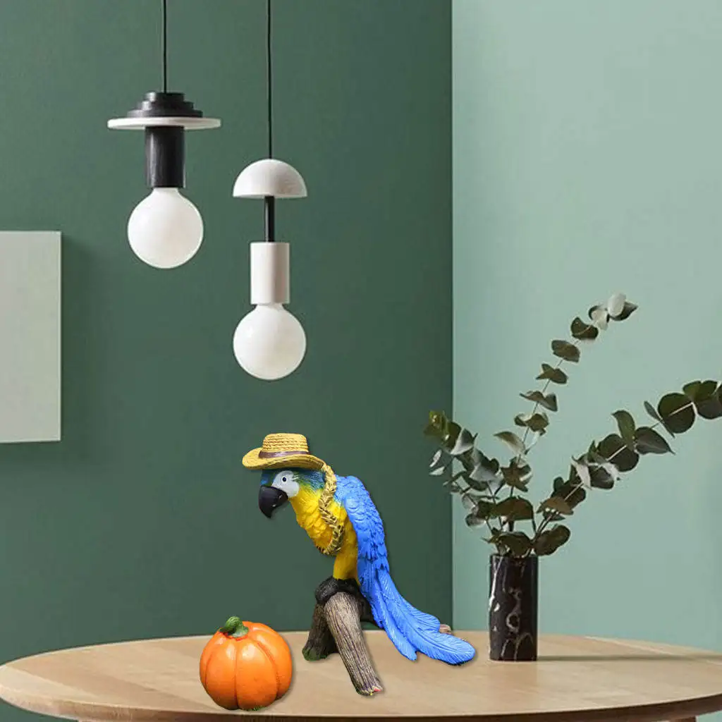 

Handpainted Parrot Ornaments Garden for Thanksgiving Day Christmas Harvest Festival