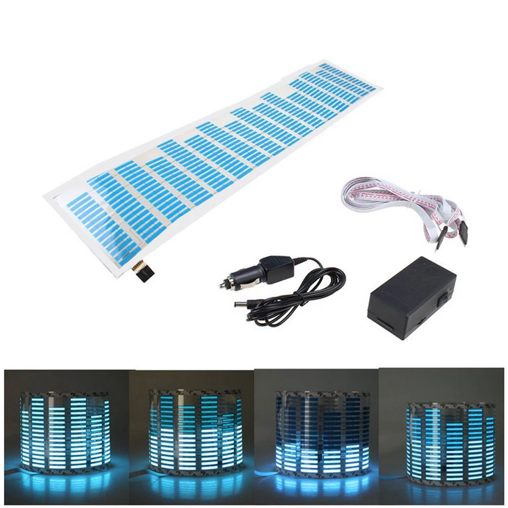 Music Rhythm Sound Audio Activated Sensor Car LED Flash Light Equalizer Blue | Автомобили и мотоциклы