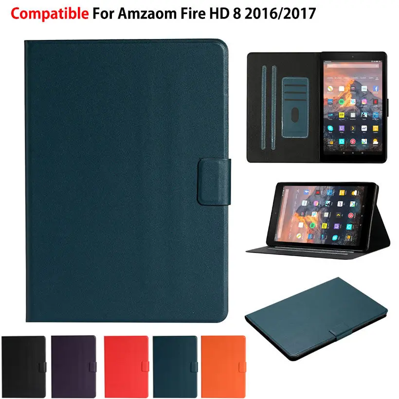 

Чехол Funda для Amazon Kindle Fire HD 8 HD8 2017 2016 7-го 6-го поколения, защитный чехол-подставка для планшета, оболочка