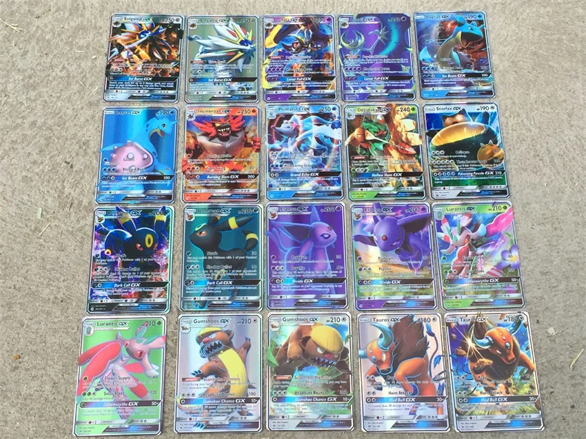 300 шт. 200 100 50 GX MEGA Shining Cards Game Battle Carte Trading Детская коллекция игрушек|Игровые фигурки