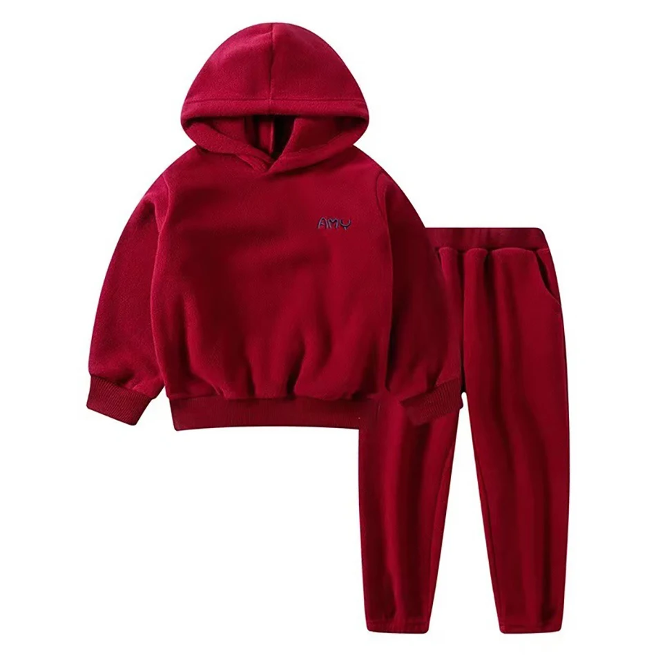 Boys Girls Hooded Clothing 2 PCS Set Kids Jacket Pants Suit for Sports Suits Tracksuits Toddler Children Clothes Set