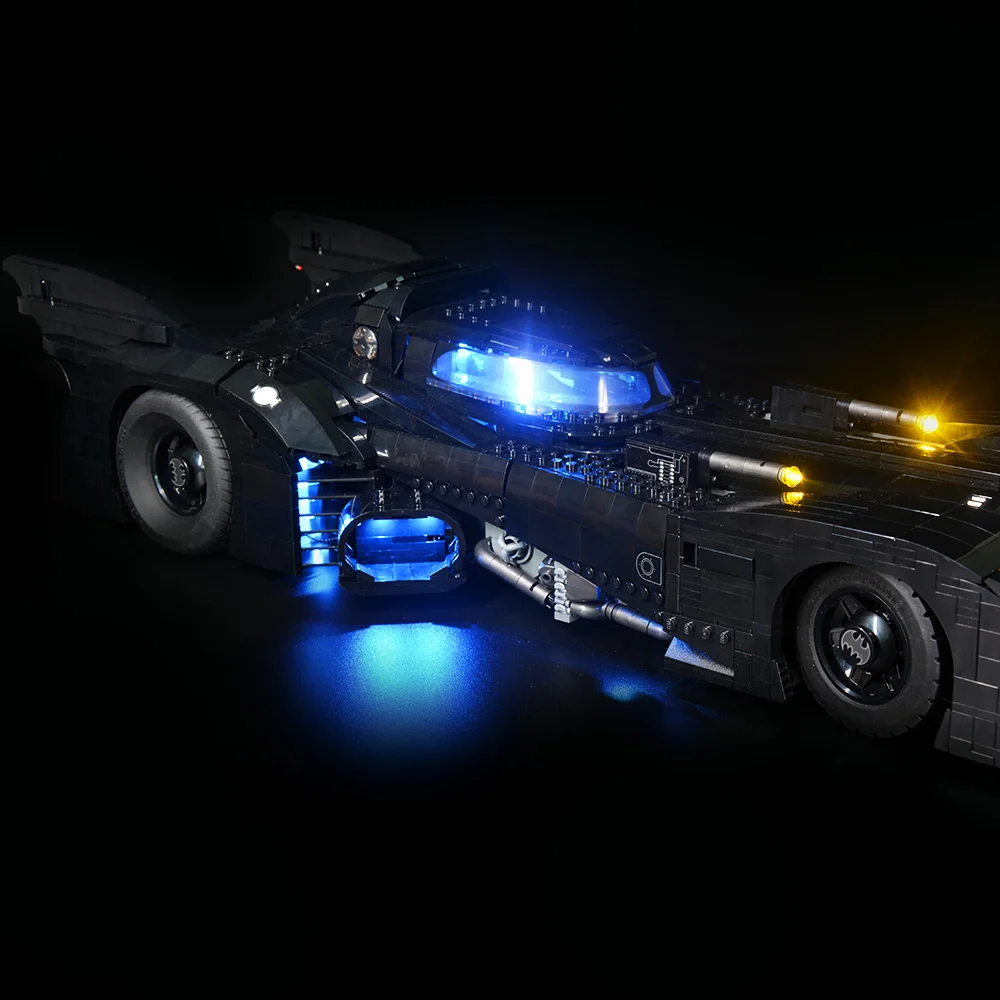 Цена Набор со светодиодный Ной подсветкой для 76139 1989 Batmobile, игрушки, строительные блоки, набор светильников, только набор светильник ильников, не ...