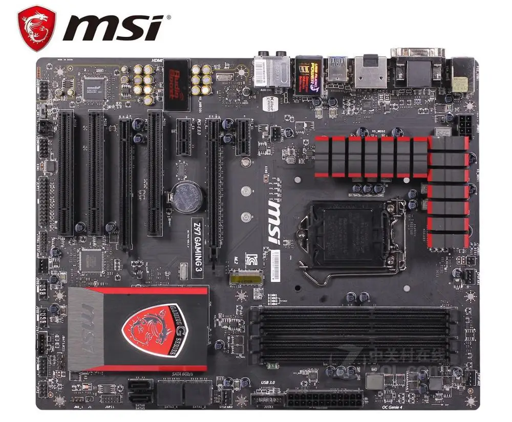 MSI Z97 игровая 3 оригинальная материнская плата DDR3 LGA 1150 платы 32 Гб USB2.0 USB3.0 б/у