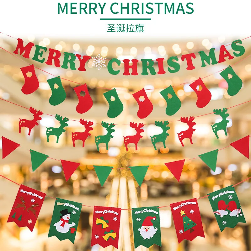 

Рождественские баннеры, баннер в виде Санта-Клауса, снеговика, лося, флаг, Рождественские елки, баннеры, декор 2022, Рождественский Декор для д...