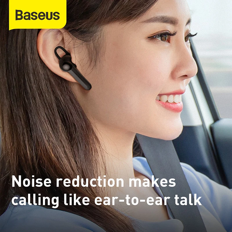 

Baseus Magnetic Charging Wireless Bluetooth Earphone Single Handsfree with Microphone Business Bluetooth Headset for Car Driving