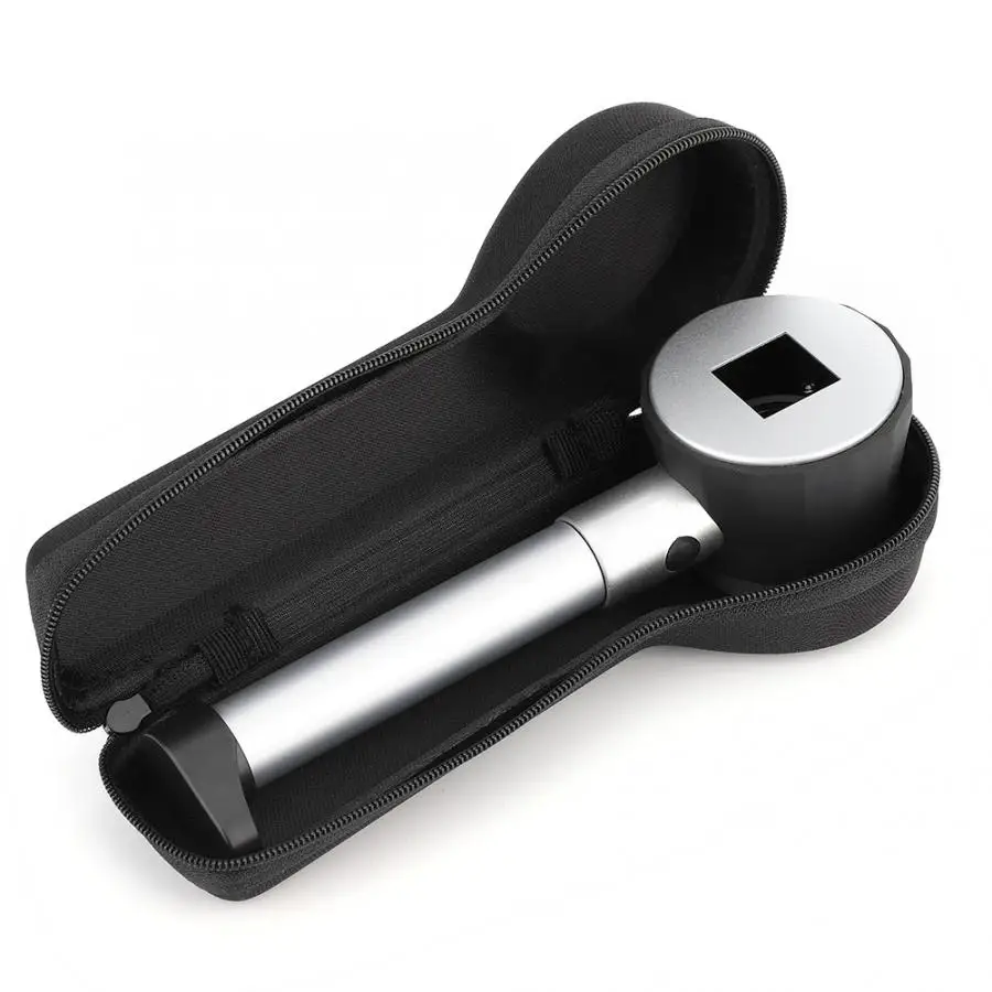 Профессиональная Карманная Лупа 10X со шкалой светодиодная металлическая ручка