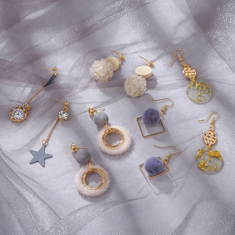 Набор женских винтажных серег с кисточками 5 пар богемные серьги длинные висячие