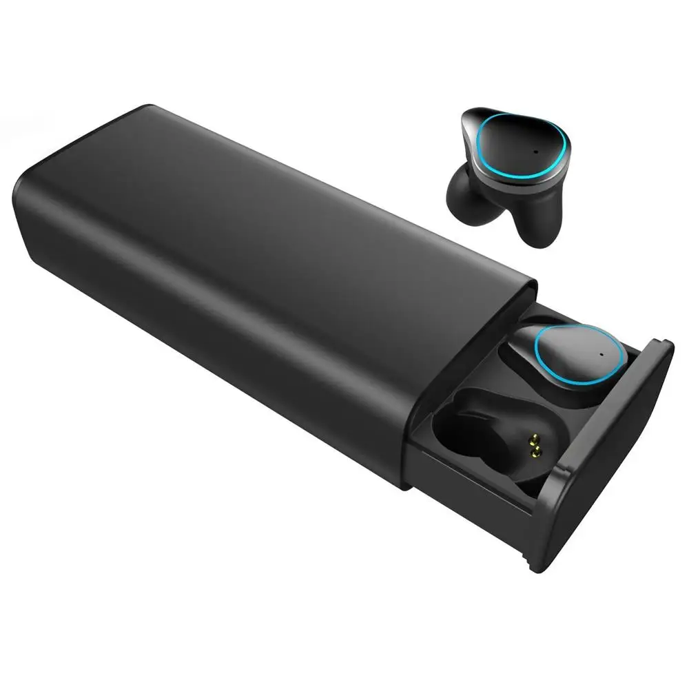SELECTEC X9 наушники-вкладыши TWS с 5,0 в уши, наушники в уши Беспроводной Bluetooth наушники гарнитура IPX7 Водонепроницаемый 7000 мА/ч, Мощность Chargingbox с фонариком