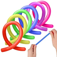 tpr squeeze fidget fiddle sensory toy children adults anti stress new colorful stretchy string fidget noodle autism anxiety toys