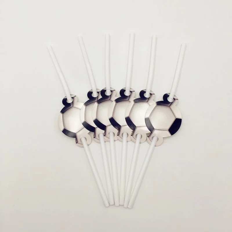 Белая футбольная тематическая вечеринка на день рождения набор посуды салфетки