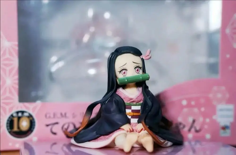 Аниме 6 5 см Demon Slayer: Kimetsu no Yaiba Kamado Nezuko Q version ПВХ фигурка модель украшения игрушки