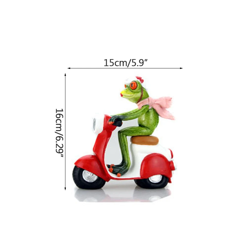 Статуэтка американская мотоциклетная лягушка миниатюрная модель с животными