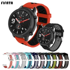 FIFATA ремешок для смарт-браслета Amazfit GTR 47 мм, 42 мм, браслет на запястье 2022 мм браслет для Samsung Galaxy Watch 3 4541 мм Active3 ремешки наручных часов