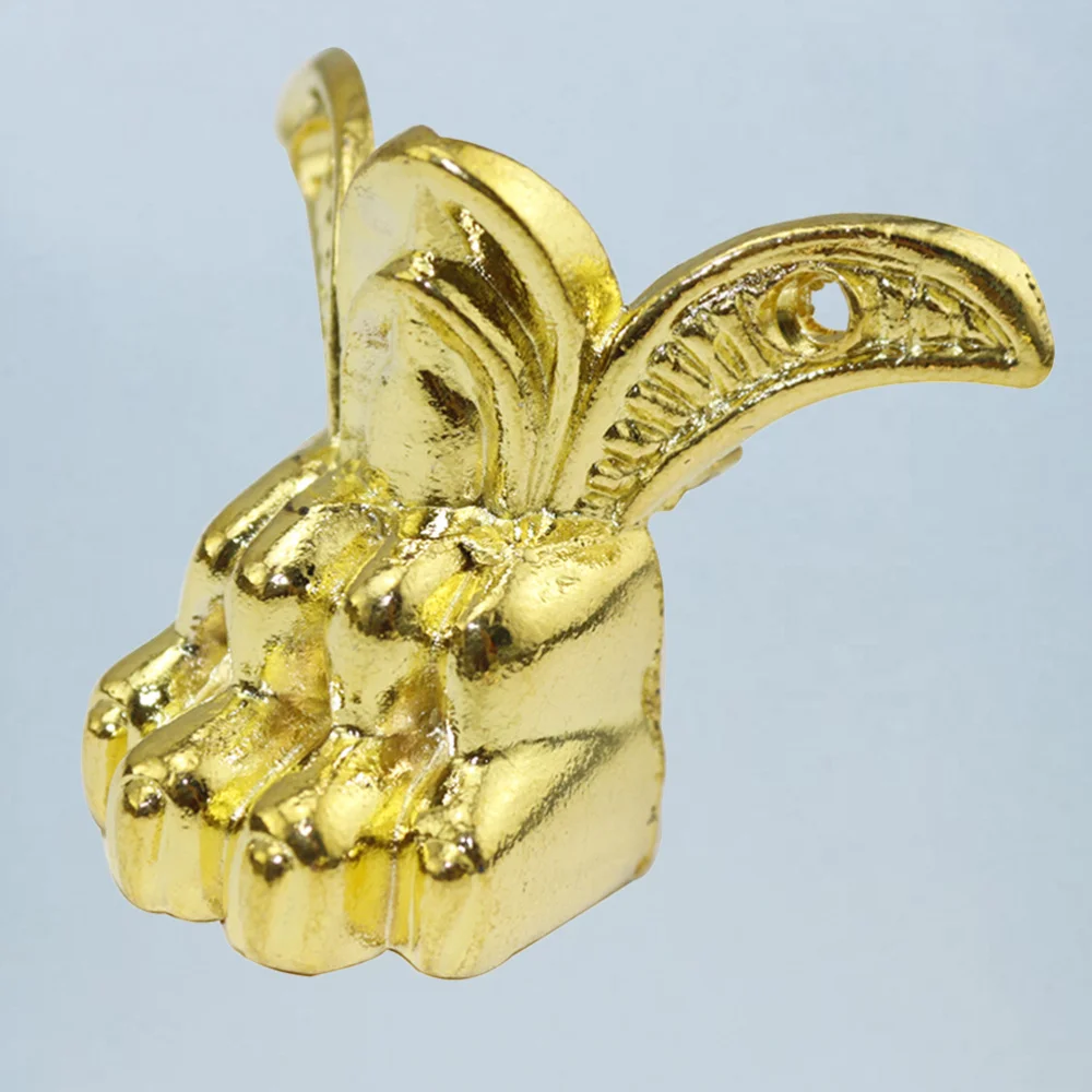 

6PCS 43x34mm Furniture Support Feet Tiger Feet Shape Zinc Alloy Gift Box Decoration Legs Sofa Accessories Dark Green