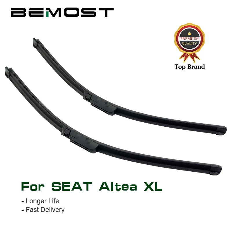 

BEMOST Car Wiper Blades Natural Rubber For Seat Altea XL 26"+26"R,2006 2007 2008 2009 2010 2011 2012 2013 2014 2015 Fit Claw Arm