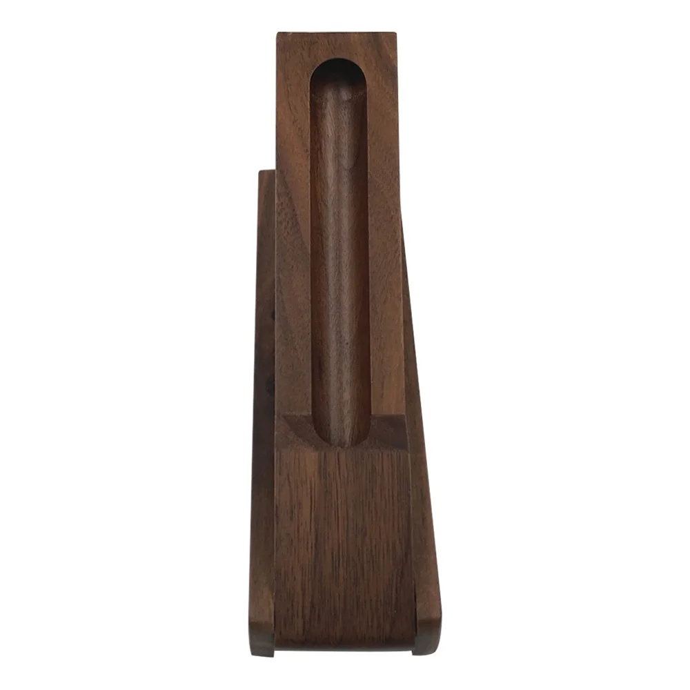 

1Pc Single Pen Box Wooden Stationery Box Rustic Style Pen Case (Coffee)