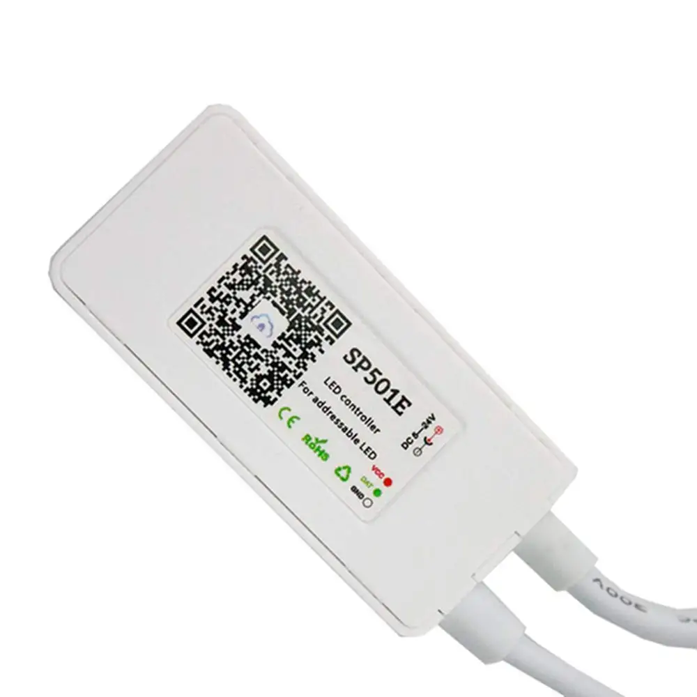 SP501E светодиодное освещение Wi-Fi WS2812B пульт управления Addressable RGB полоса Amazon Alexa Smart SPI голосовое приложение управление для Andriod/iOS DC5-24V