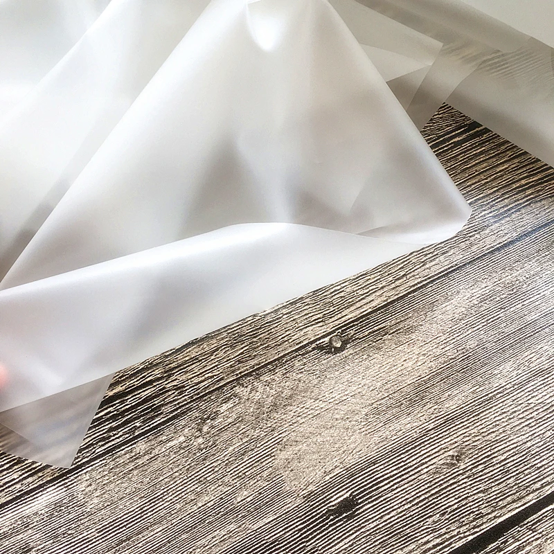 Новая прозрачная туманная ТПУ ткань пластиковая одежда модный дождевик